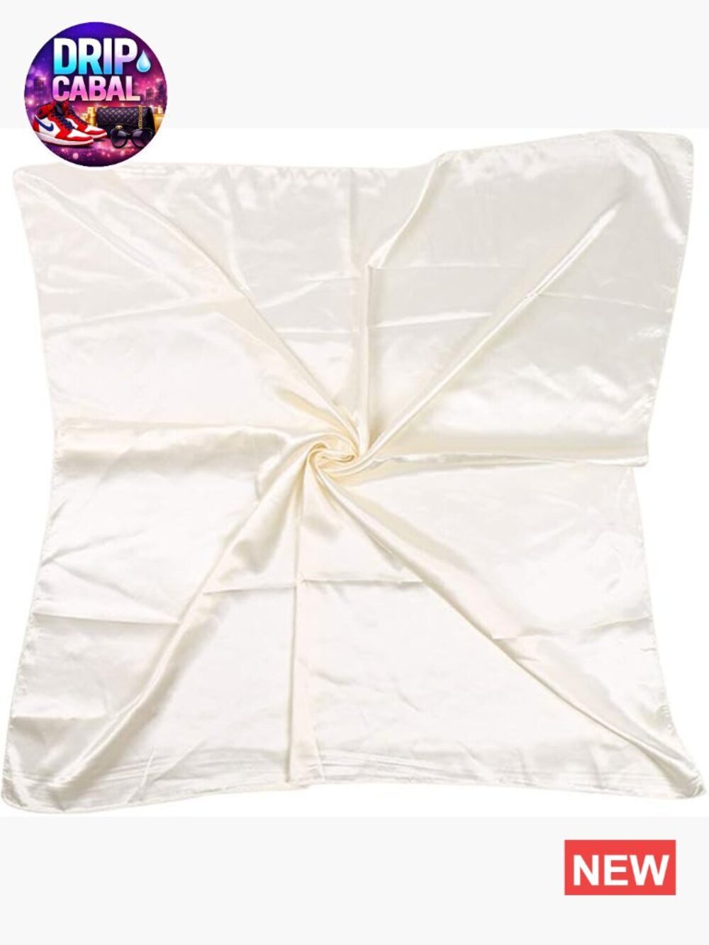 35" Women's Square Scarf Satin Polyester Hair Wrap Headscarf Gift
